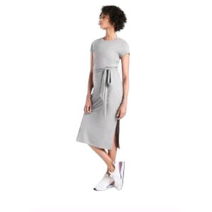 Athleta Essence Keyhole‎ Cut Out Convertible Athleisure Lounge Midi Dress Medium